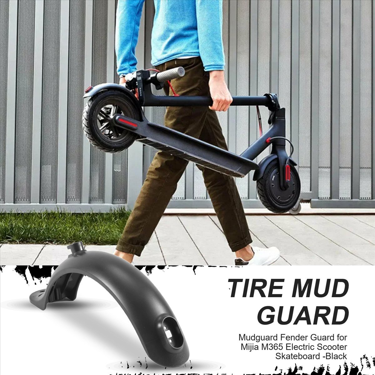 Scooter Parts - #49K (black)Mudguard Fender Guard for Xiaomi