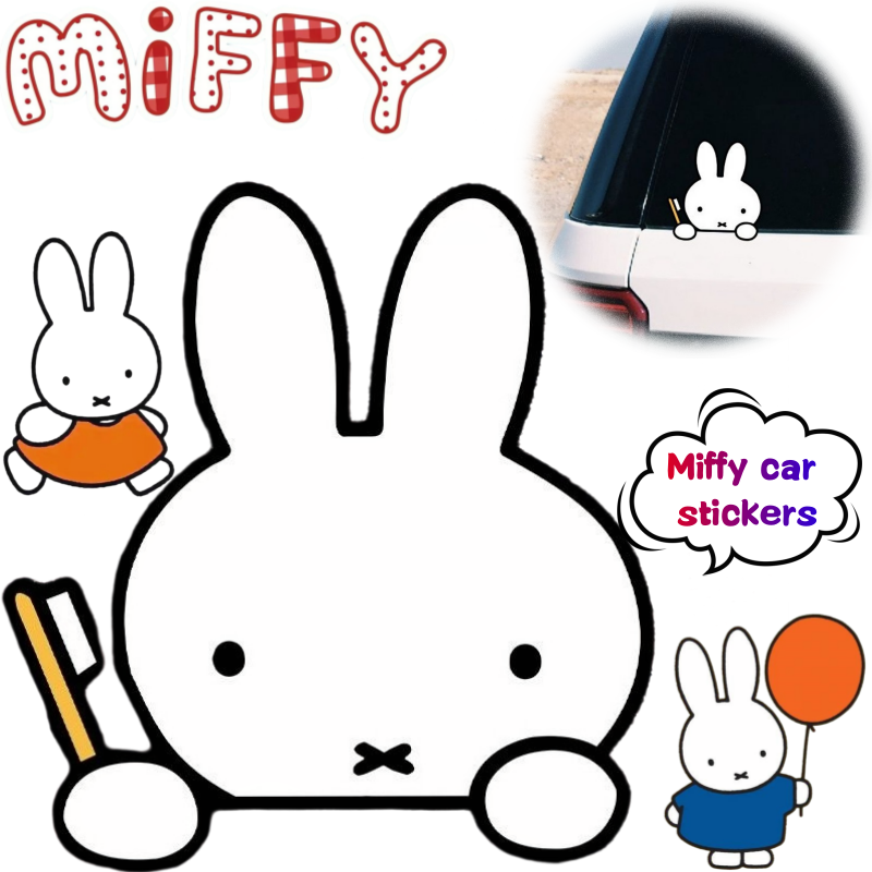 Miffy Rabbit Car Sticker Creat - Atv Parts 评论和价格