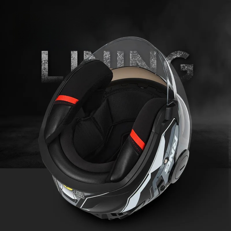motorcycle 3/4 helmet with Blu - Full Face Motorcycle Helmet With Bluetooth 评论和价格