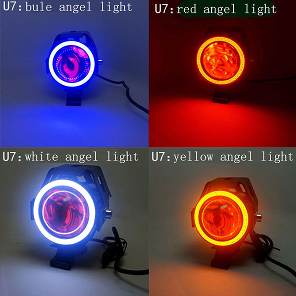 motorcycle headlights auxiliar - Universal Motorcycle Led Headlight Projector 评论和价格