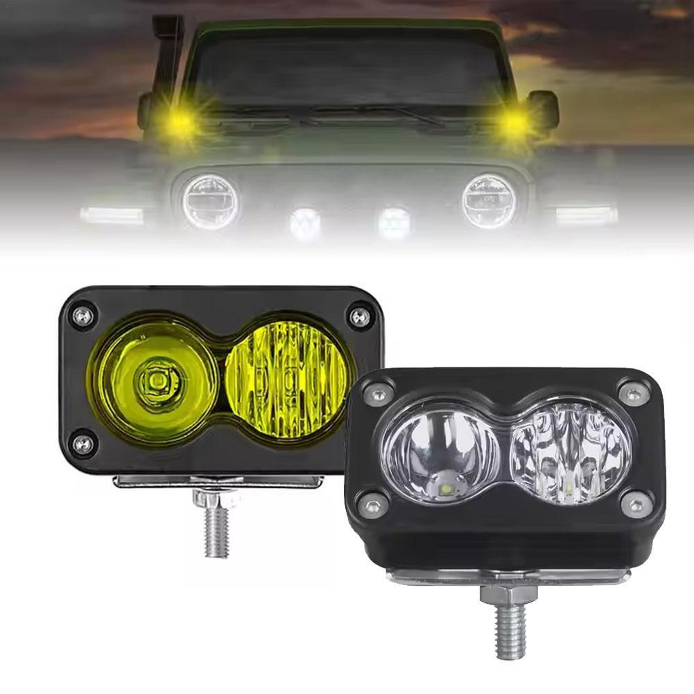 20W LED Headlight 3Inch Square - Universal Motorcycle Led Headlight Projector 评论和价格